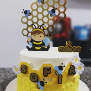 Topo de Bolo Abelhinha Super Luxo