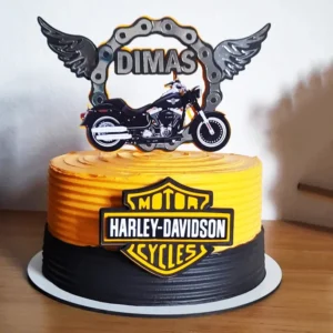Topo de Bolo Harley Davison Luxo